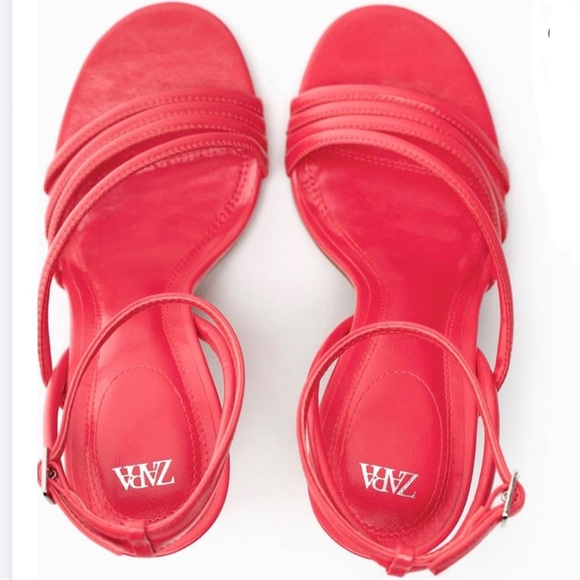 Zara Coral Heels - Picture 2 of 9